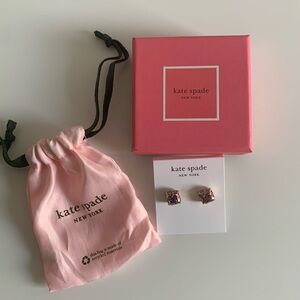 Kate Spade glitter earrings in a box with dust bag *NIB